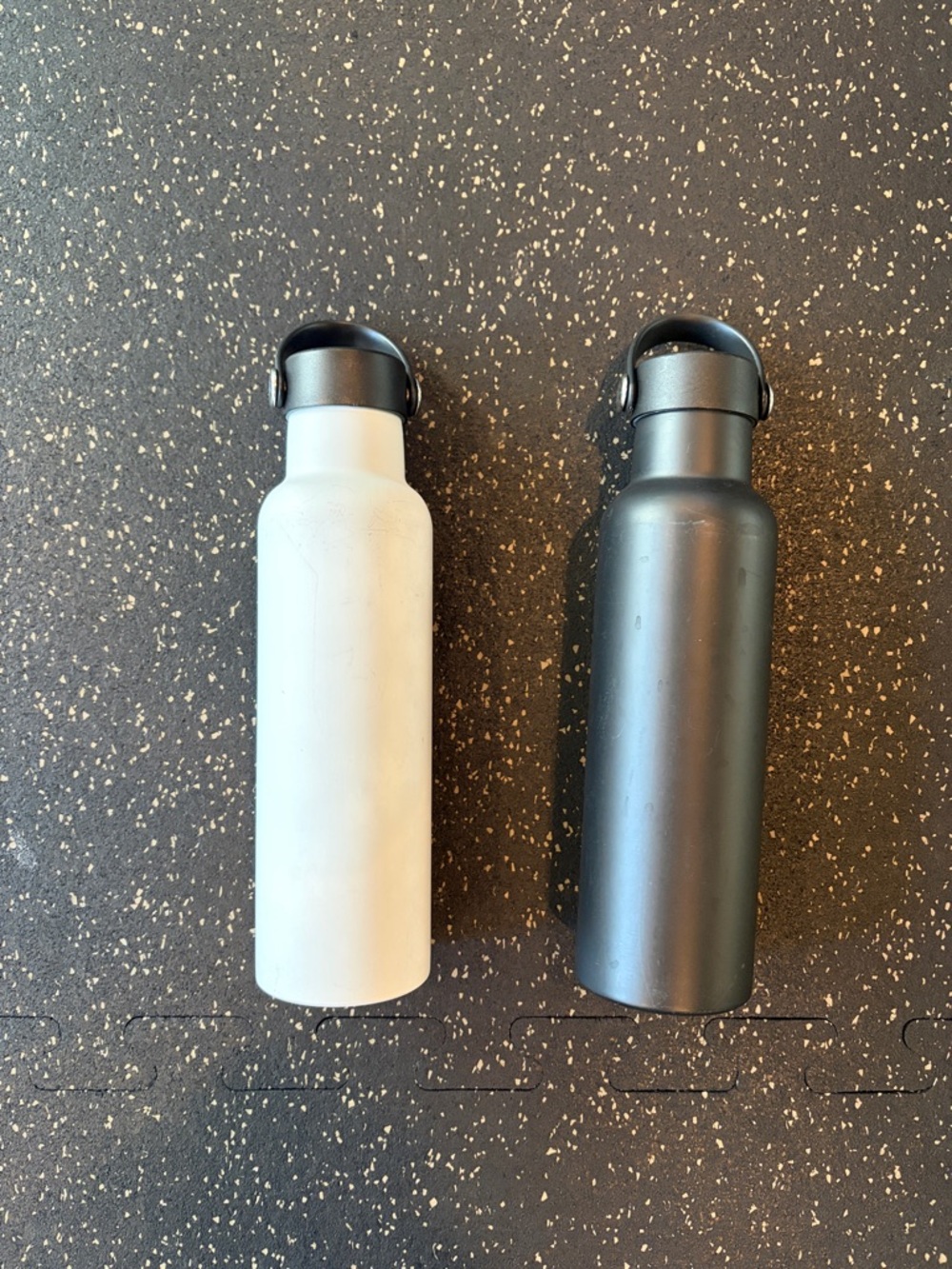 Stainless Steel Water Bottles - White & Black